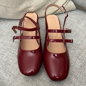 Red Mary Janes shoes ✨